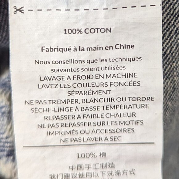 ONE X One Teaspoon Freelove Distressed Denim Jean Skirt size 26 - Picture 9 of 12